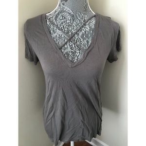 PST Los Angeles Womens Olive Green Caged Top M